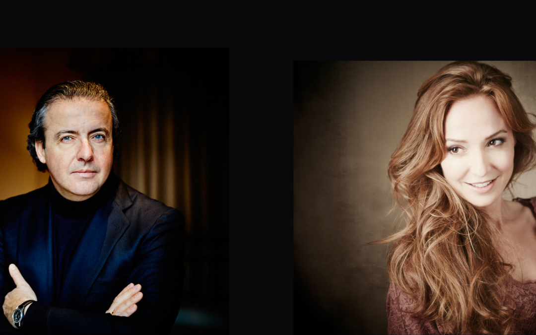 Juanjo Mena and Clara Mouriz with the Orquesta RTVE